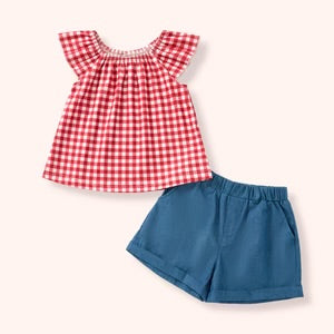 Gingham Picnic Short Set
