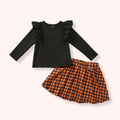 Harvest Gingham Skort set