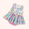 Sunlit Petals Romper